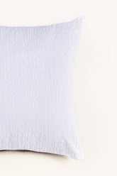 White T-150 Seersucker Square Cushion Cover